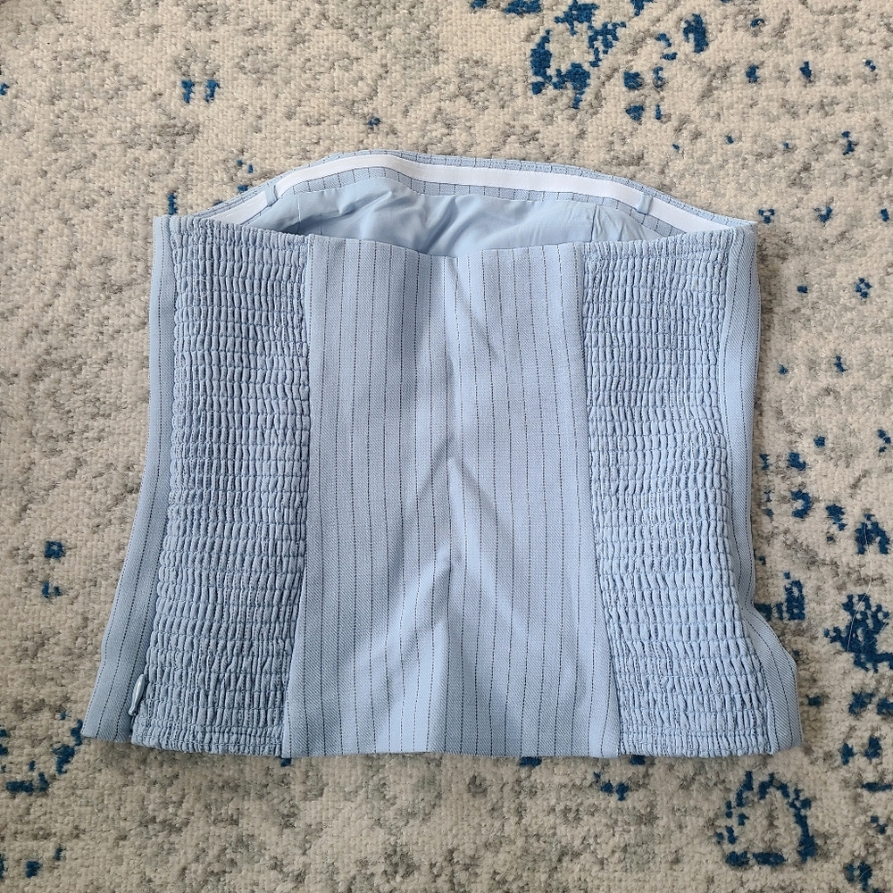 Light Blue Strapless Top - Picture 2 of 3